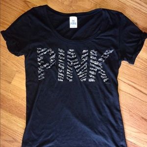 Women’s size Large, VS PINK Bling T Shirt!